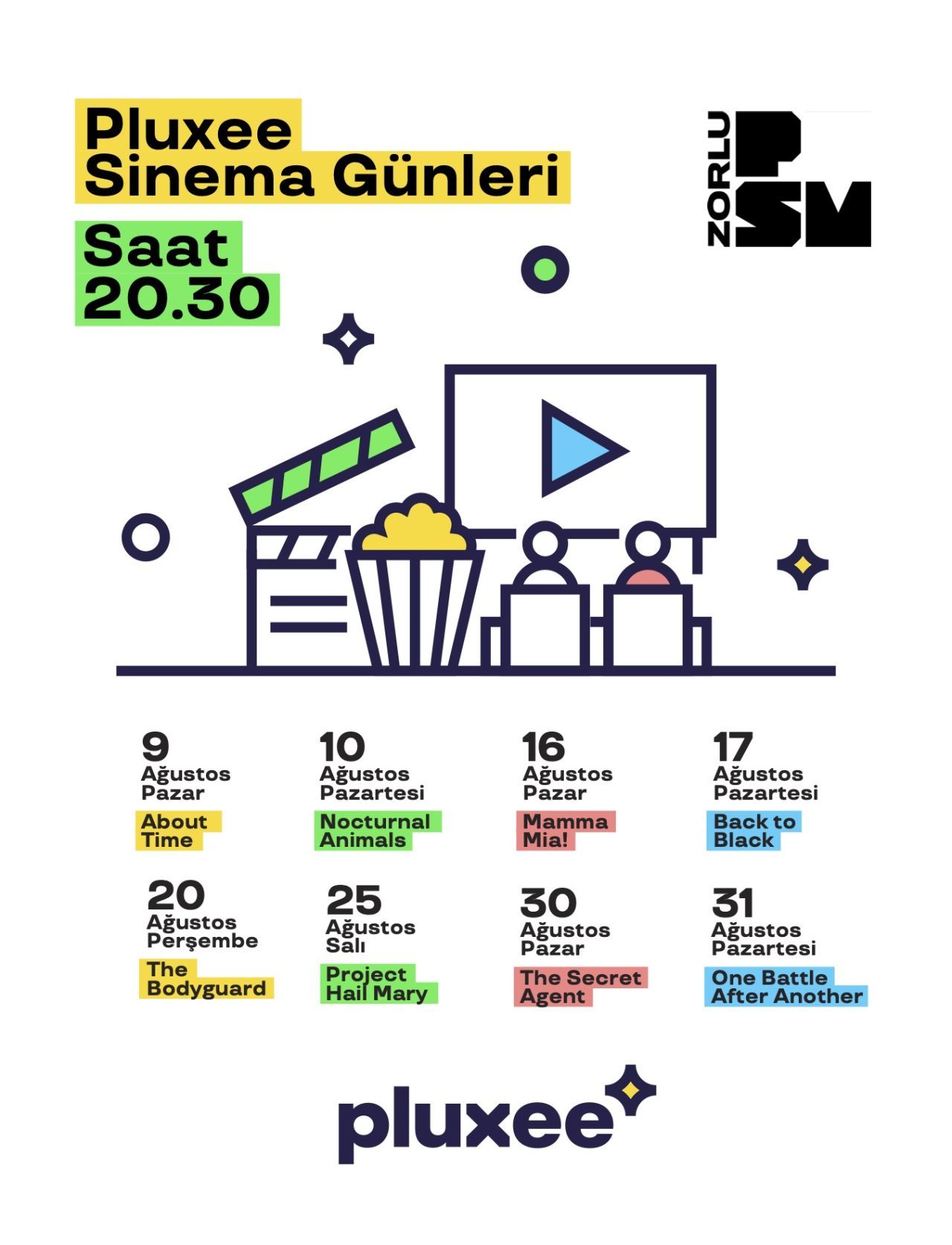 Pluxee Sinema Günleri'nin ağustos programı açıklandı
