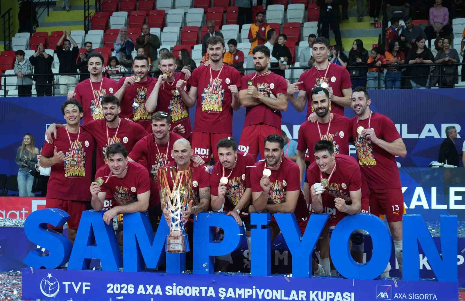 Galatasaraylı voleybolculardan şampiyonluk mesajı: 
