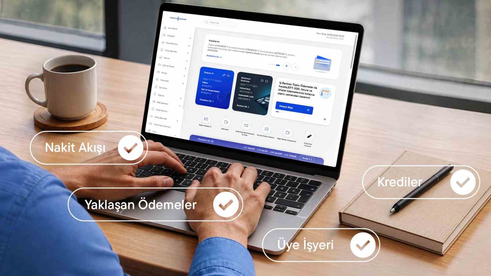 İş Bankası’nın Ticari İnternet Şube ana sayfasına yeni özellikler eklendi
